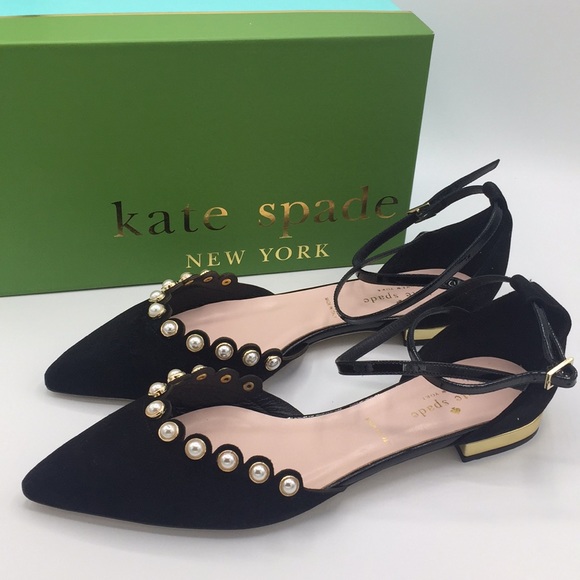 kate spade Shoes - Kate Spade ♠️ Black Beatrice Suede Ballet Flat